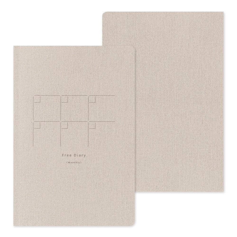 Midori Yuru Log B6 Perennial Calendar | Monthly