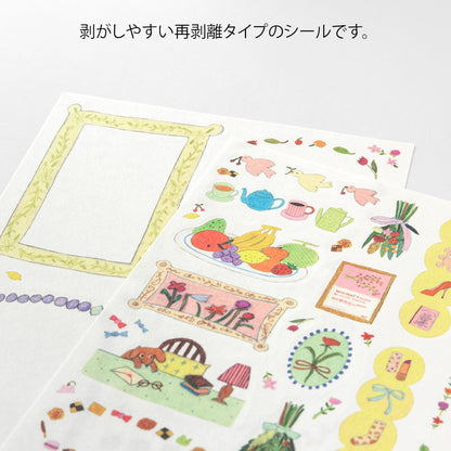 Midori Yuru Log Stickers 2 Sheets | Life