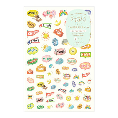 Midori Yuru Log Stickers | Captions