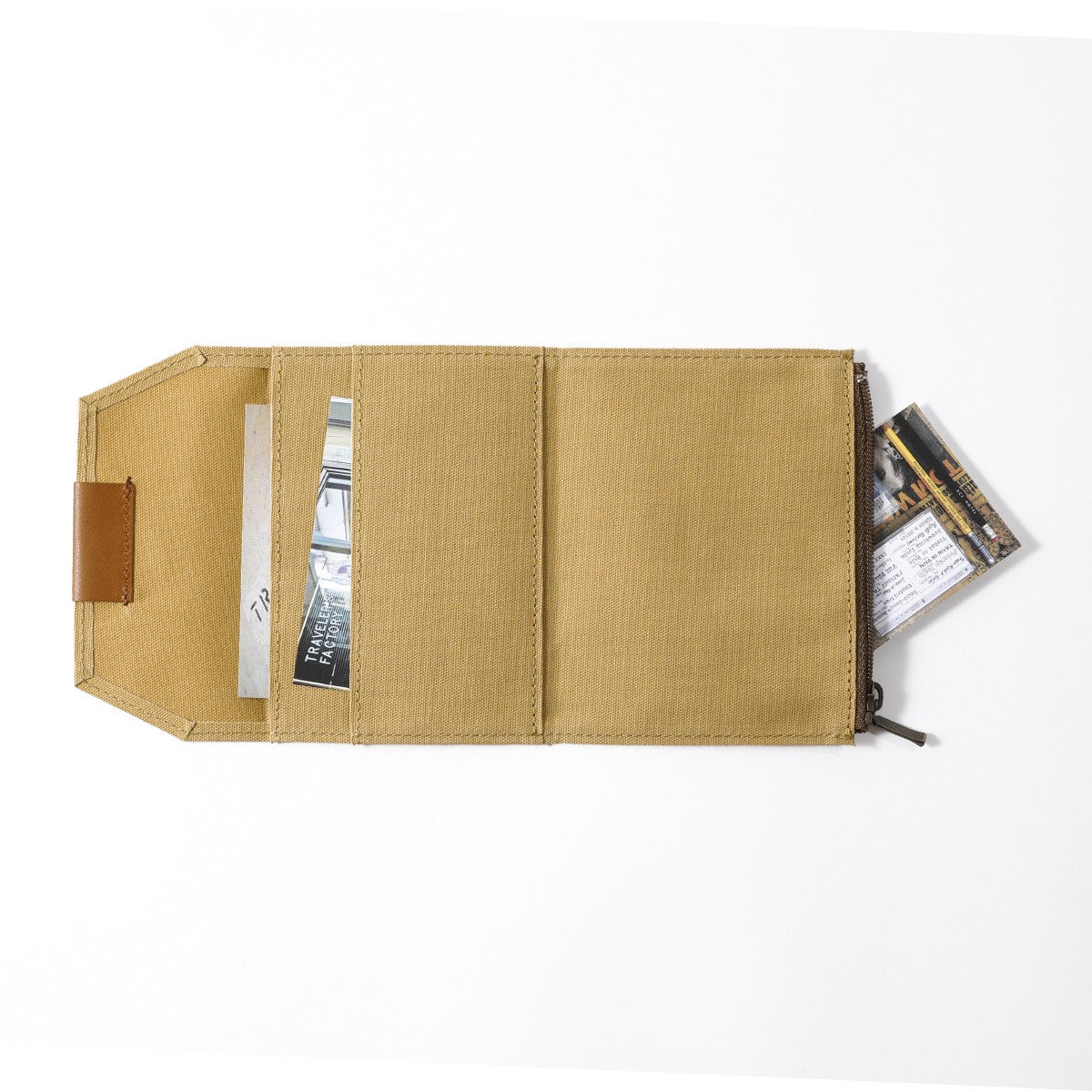 Traveler's Notebook Zipper Pocket Insert (PS)| Beige