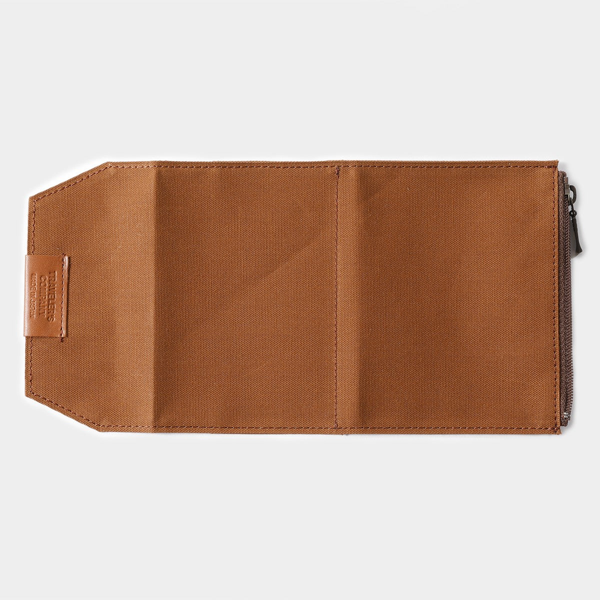 Traveler's Notebook Zipper Pocket Insert (PS)| Brown