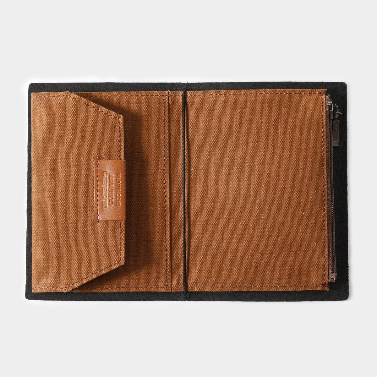 Traveler's Notebook Zipper Pocket Insert (PS)| Brown