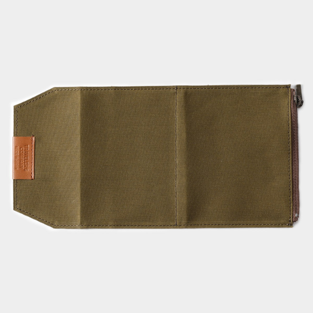 Traveler's Notebook Zipper Pocket Insert (PS)| Olive