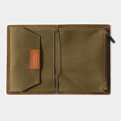Traveler's Notebook Zipper Pocket Insert (PS)| Olive