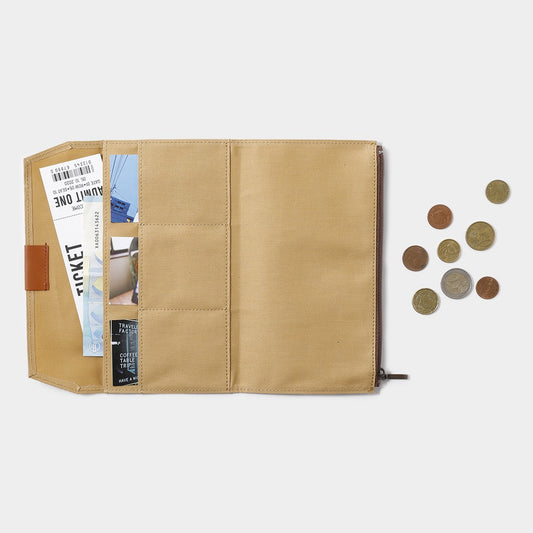 Traveler's Notebook Zipper Pocket Insert | Beige