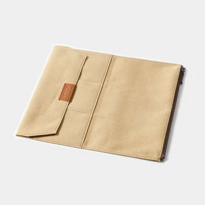 Traveler's Notebook Zipper Pocket Insert | Beige