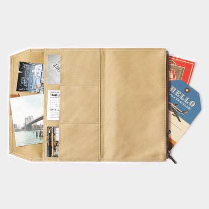 Traveler's Notebook Zipper Pocket Insert | Beige