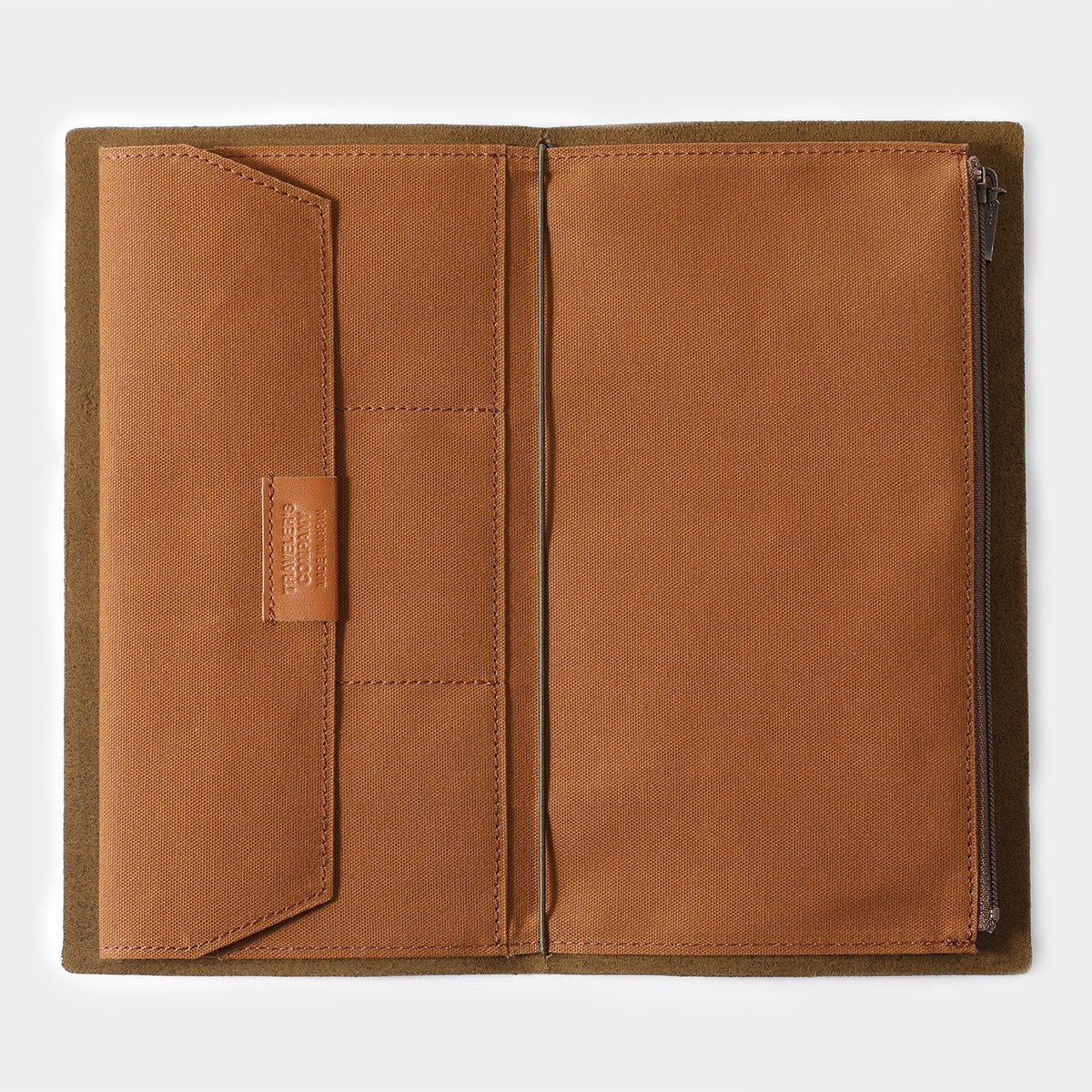 Traveler's Notebook Zipper Pocket Insert | Brown
