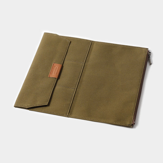 Traveler's Notebook Zipper Pocket Insert | Olive