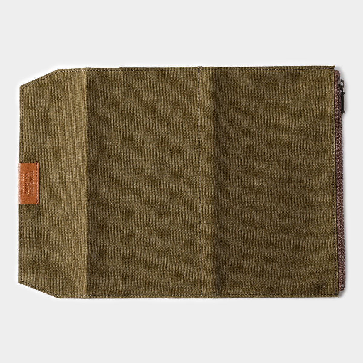 Traveler's Notebook Zipper Pocket Insert | Olive