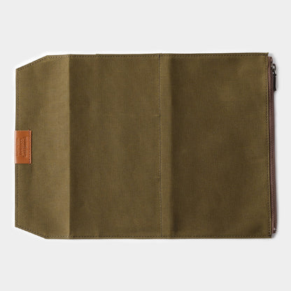 Traveler's Notebook Zipper Pocket Insert | Olive