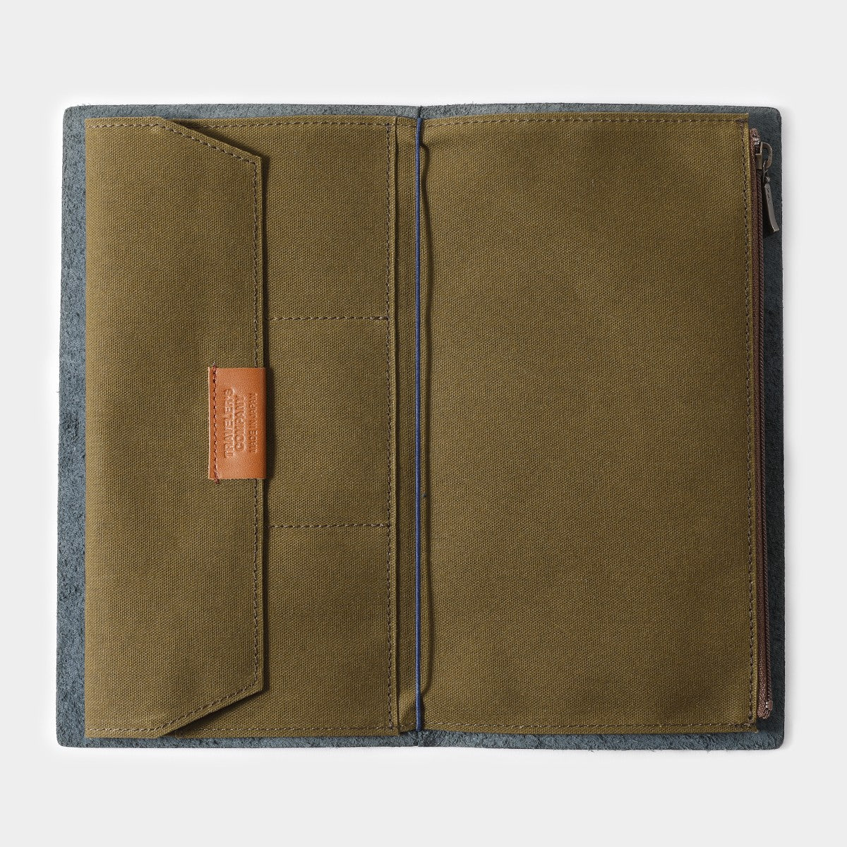 Traveler's Notebook Zipper Pocket Insert | Olive