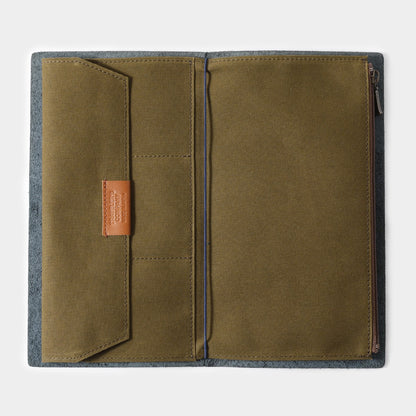 Traveler's Notebook Zipper Pocket Insert | Olive