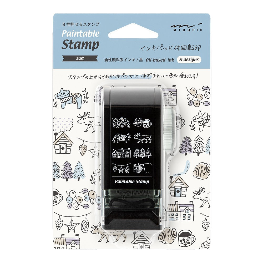 Midori Rotating Stamp Dial | Scandinavian Motifs
