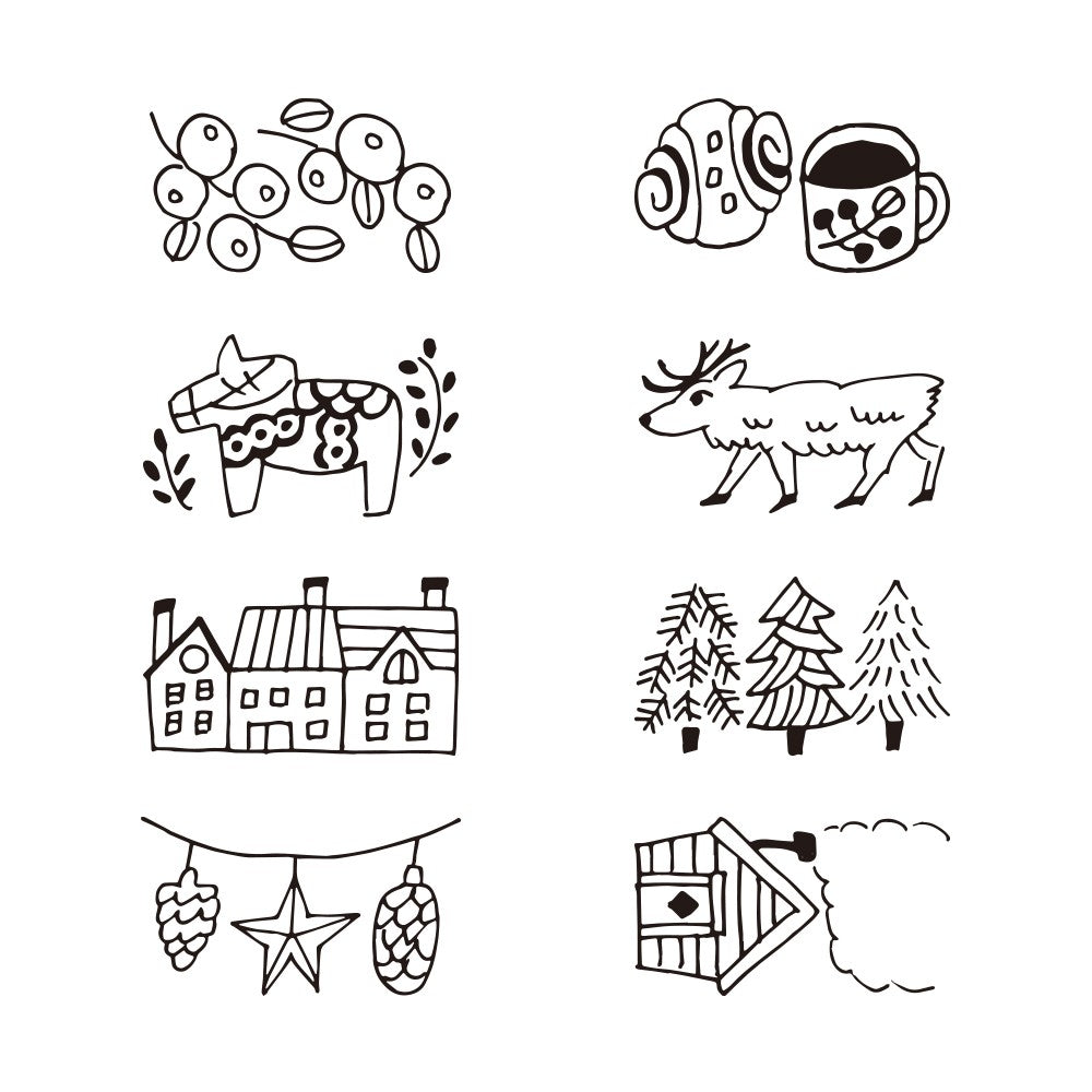 Midori Rotating Stamp Dial | Scandinavian Motifs