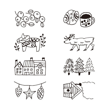 Midori Rotating Stamp Dial | Scandinavian Motifs