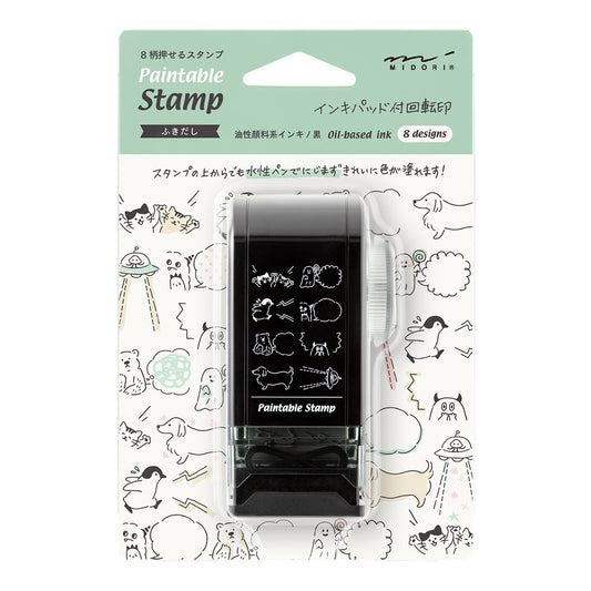 Midori Rotating Stamp Dial | Speech Bubbles
