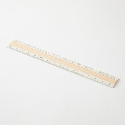 Midori 15cm Ruler | Ivory + White Wood