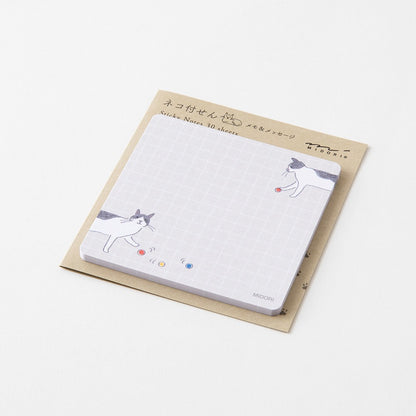 Midori Sticky Notes | Cat and Balls