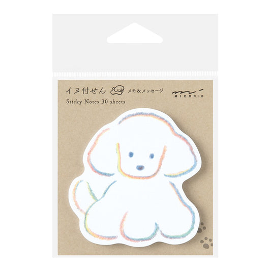 Midori Sticky Notes | White Dog