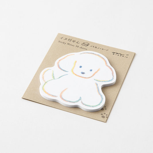 Midori Sticky Notes | White Dog