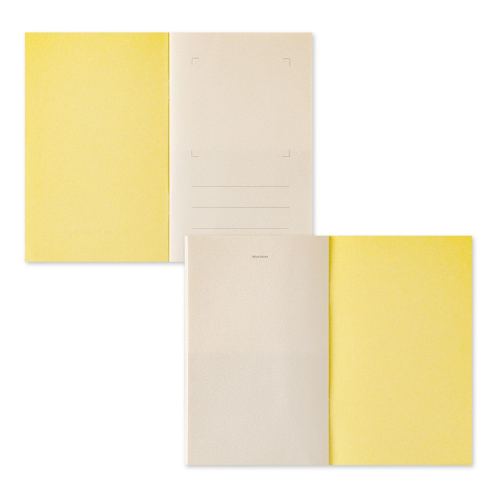 Midori Sticker Book with Pocket | Yellow