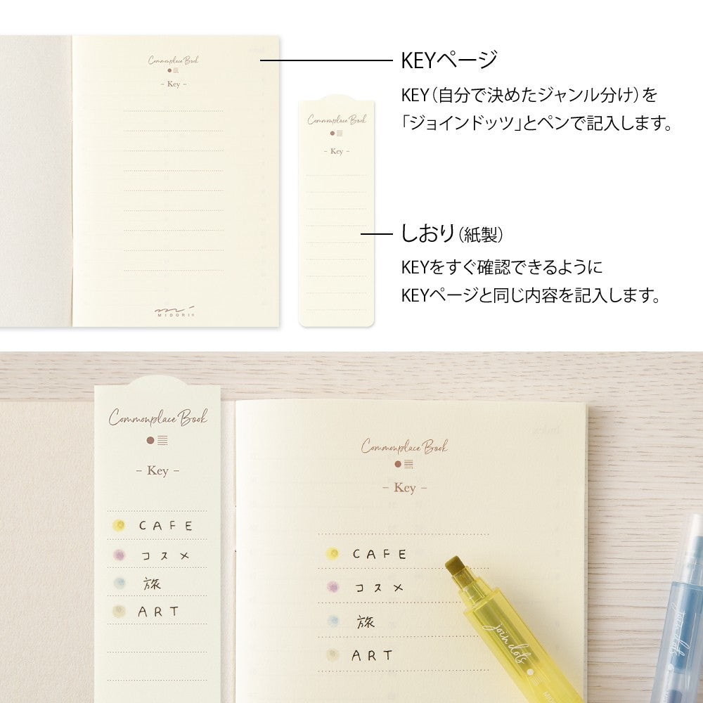 Notatnik Midori Commonplace Book A6 | Beżowy