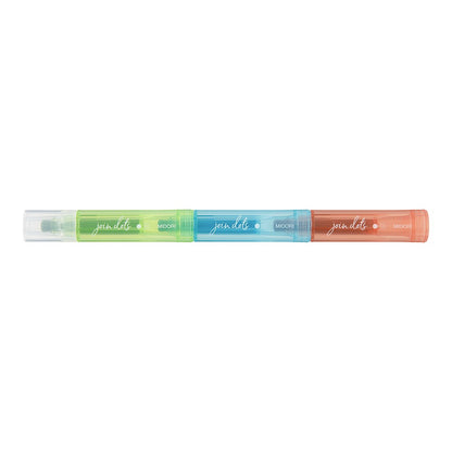 Midori Connecting Pen Join Dots Highlighters | Bright Colors