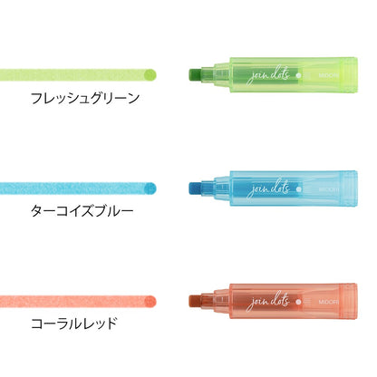 Midori Connecting Pen Join Dots Highlighters | Bright Colors