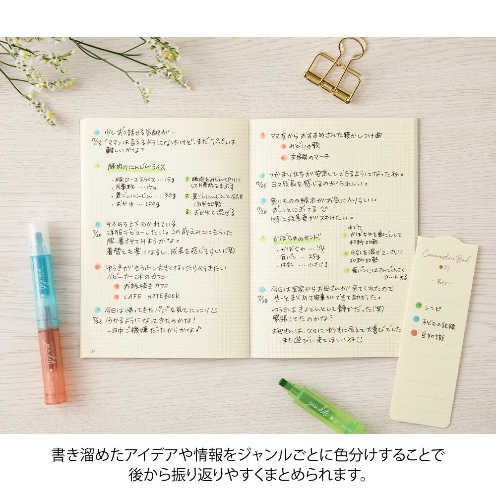 Midori Connecting Pen Join Dots Highlighters | Bright Colors