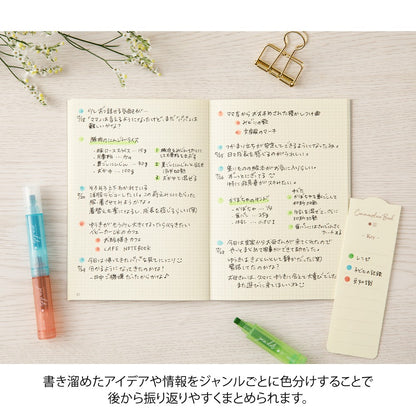 Midori Connecting Pen Join Dots Highlighters | Bright Colors