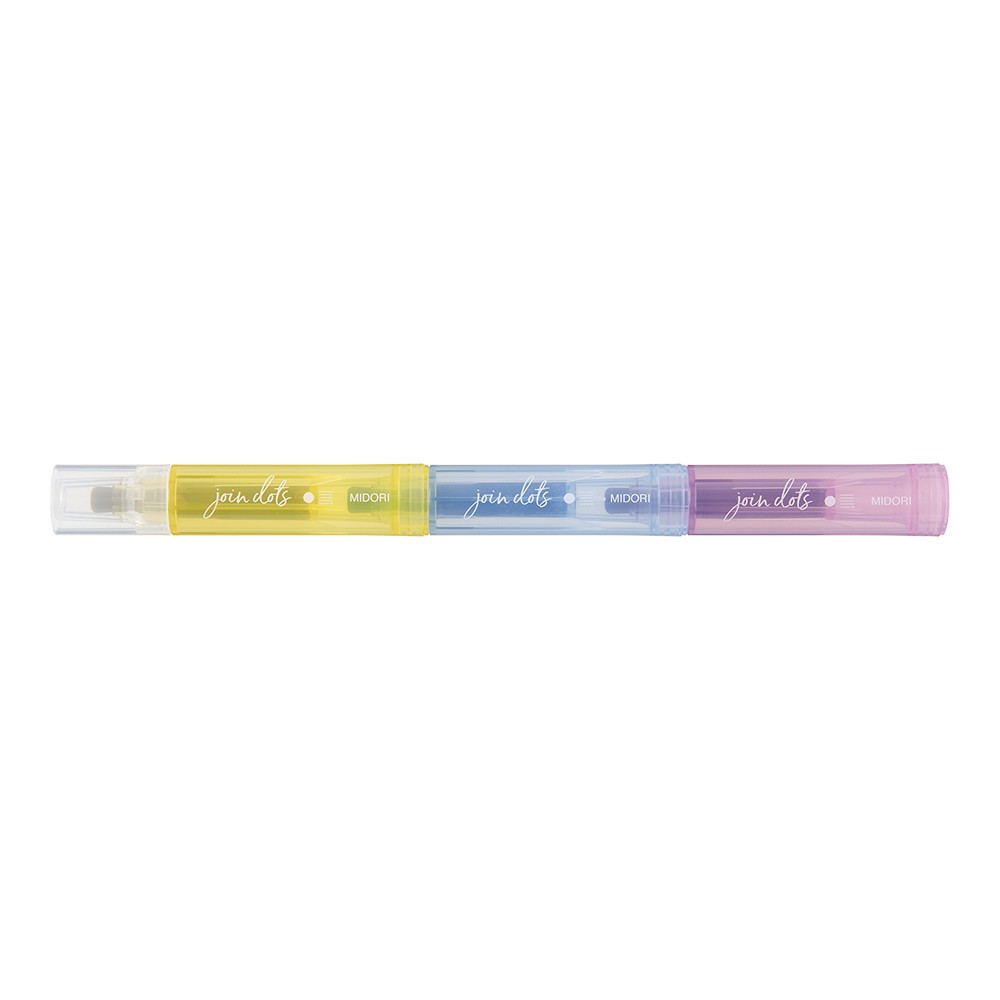 Midori Connecting Pen Join Dots Highlighters | Pastel