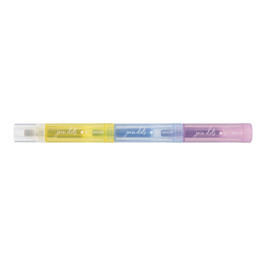 Midori Connecting Pen Join Dots Highlighters | Pastel