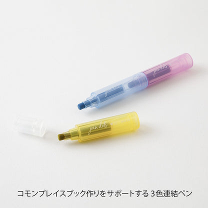 Midori Connecting Pen Join Dots Highlighters | Pastel