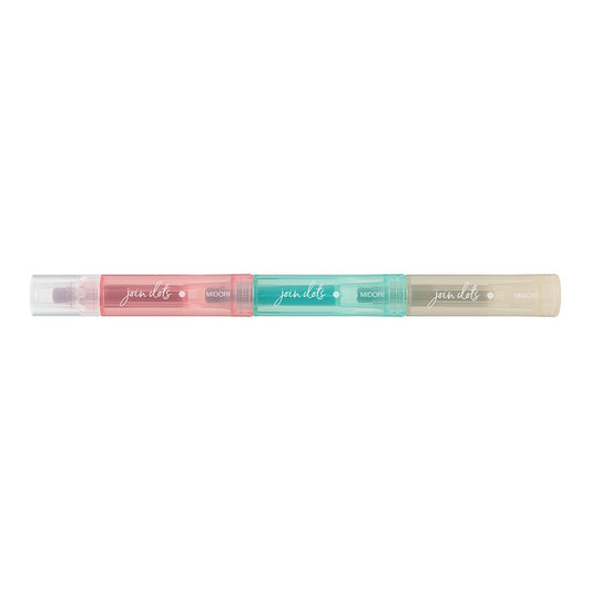 Midori Connecting Pen Join Dots Highlighters | Milky