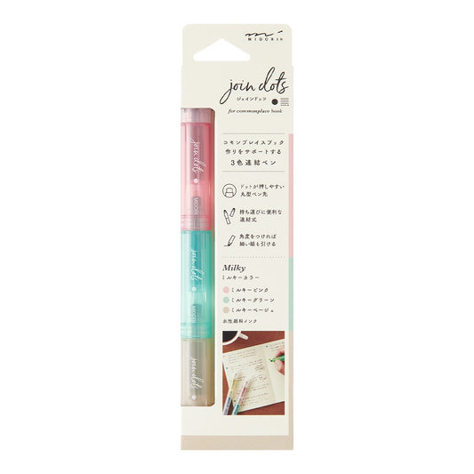 Zakreślacze Midori Connecting Pen Join Dots | Subtelne Kolory