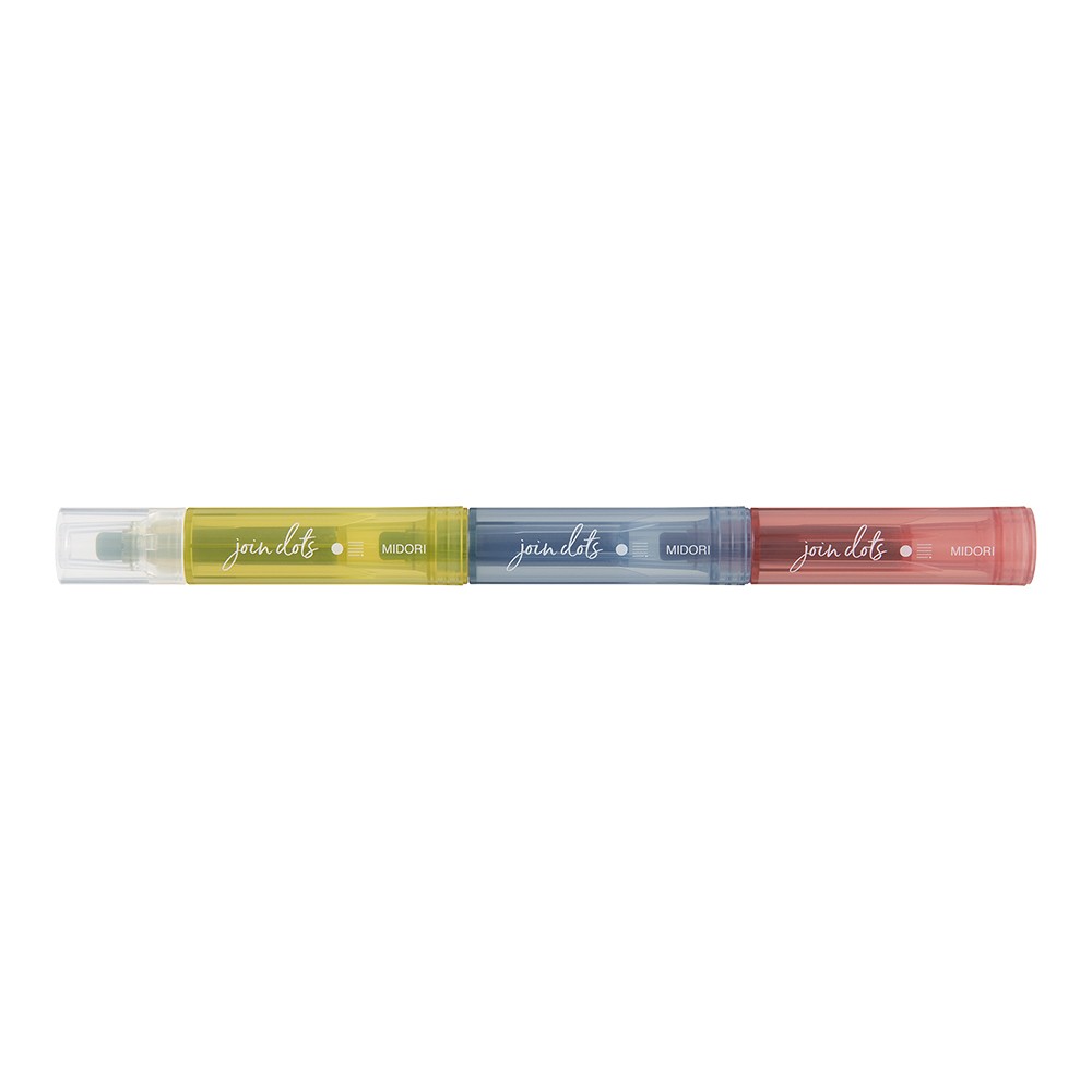 Midori Connecting Pen Join Dots Highlighters | Dusty