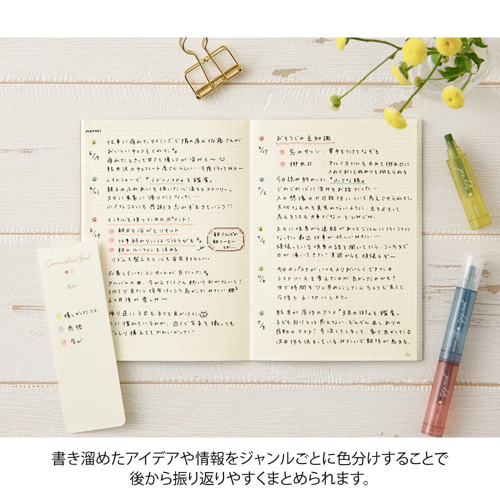Midori Connecting Pen Join Dots Highlighters | Dusty