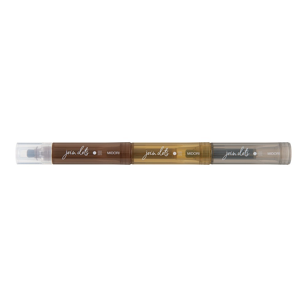 Midori Connecting Pen Join Dots | Coffee Highlighters