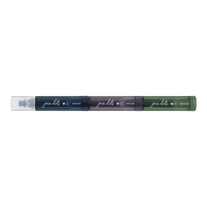 Midori Connecting Pen Join Dots Highlighters | Dark Colors