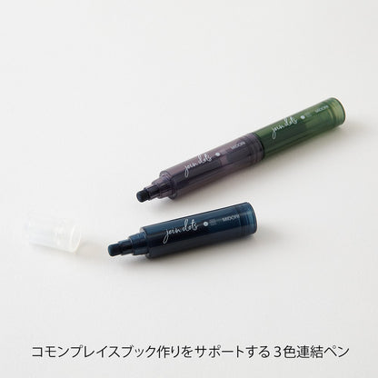 Midori Connecting Pen Join Dots Highlighters | Dark Colors
