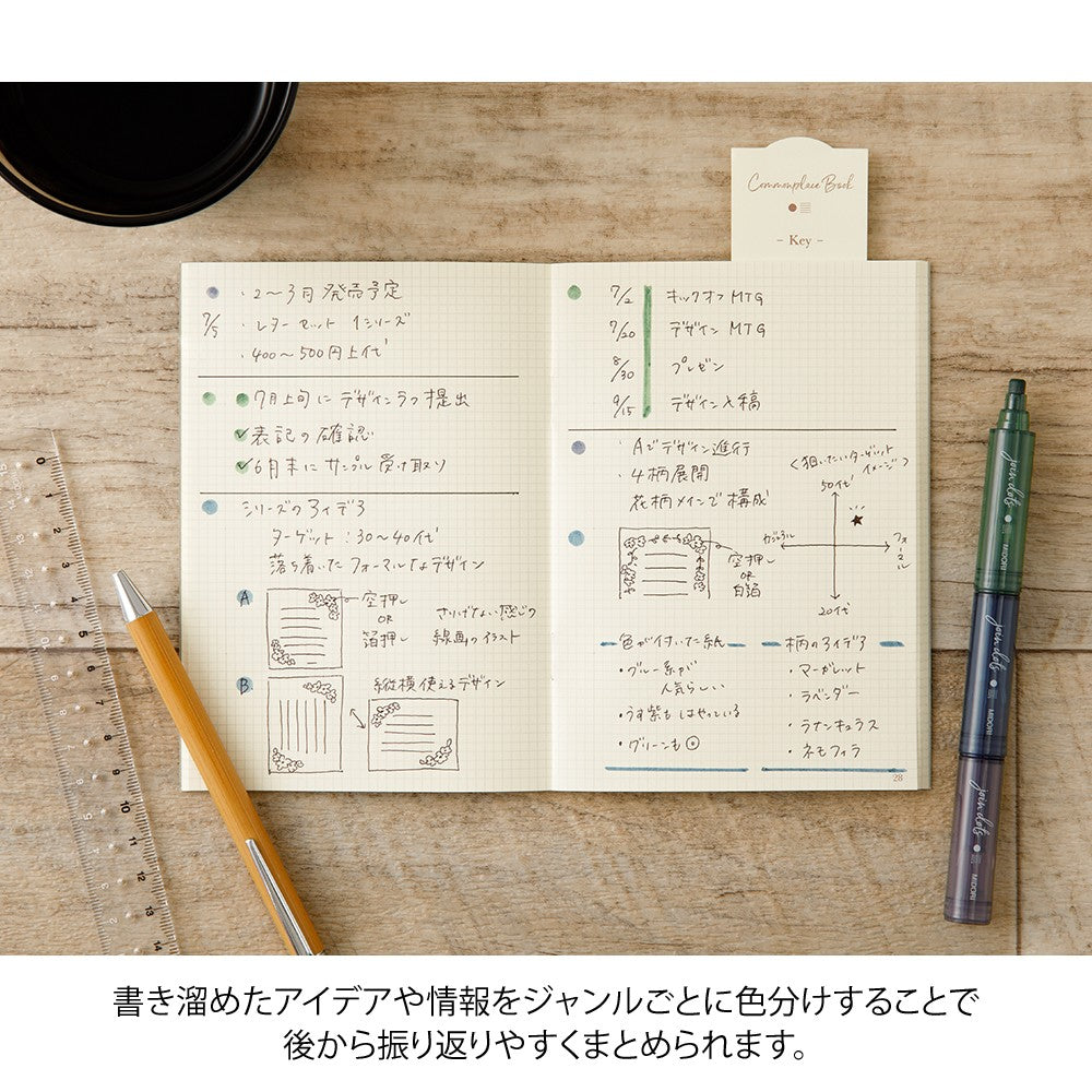 Midori Connecting Pen Join Dots Highlighters | Dark Colors