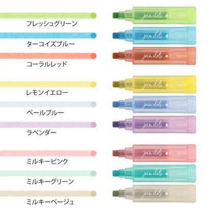 Midori Connecting Pen Join Dots Highlighters 3-Pack | Bright Colors
