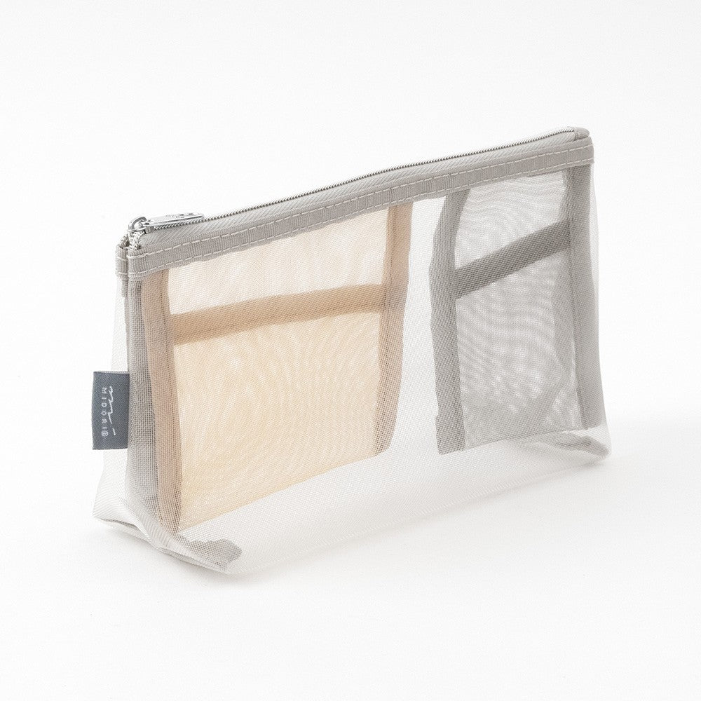 Midori Pen & Tool Pouch Mesh with Gusset | Grey