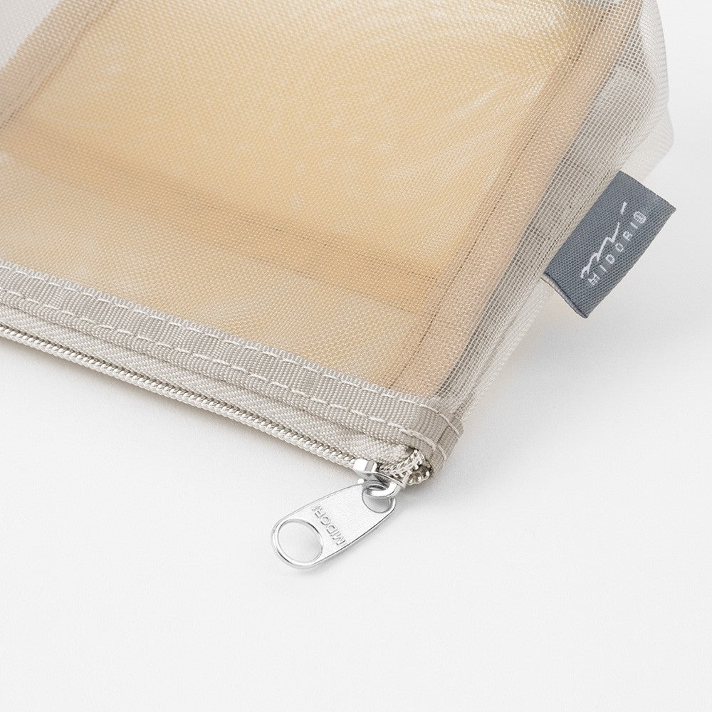 Midori Pen & Tool Pouch Mesh with Gusset | Grey