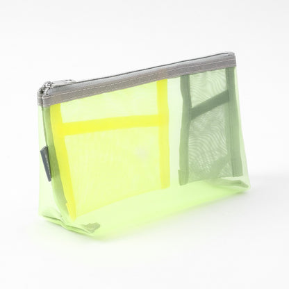 Midori Pen & Tool Pouch Mesh with Gusset | Yellow-green