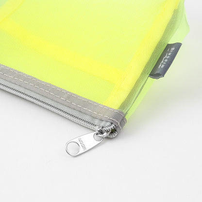 Midori Pen & Tool Pouch Mesh with Gusset | Yellow-green