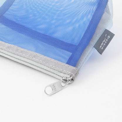 Etui Midori Pen & Tool Pouch Mesh with Gusset | Błękitny