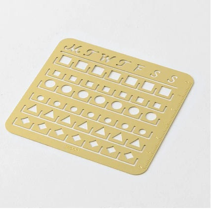 Midori Calendar Template Monthly Block M | Brass Ruler