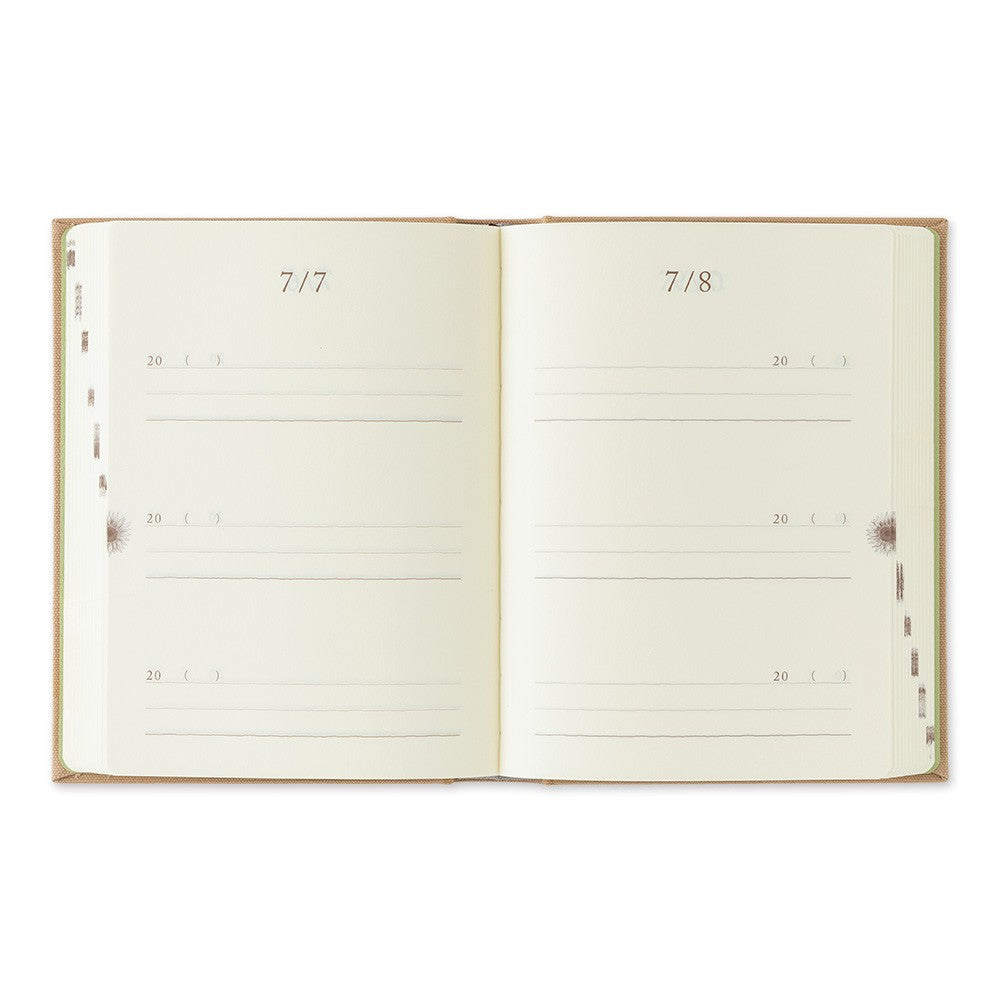 Midori 3-Year Diary Gate Mini | Beige